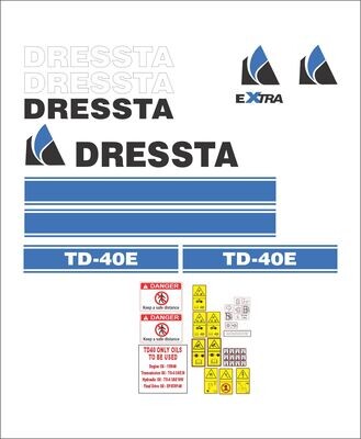 Dressta TD-40E Dozer Decal Kit