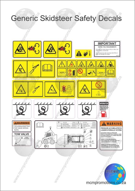 Skid Steer Loader Safety Decal Kit Acedecals vrogue.co