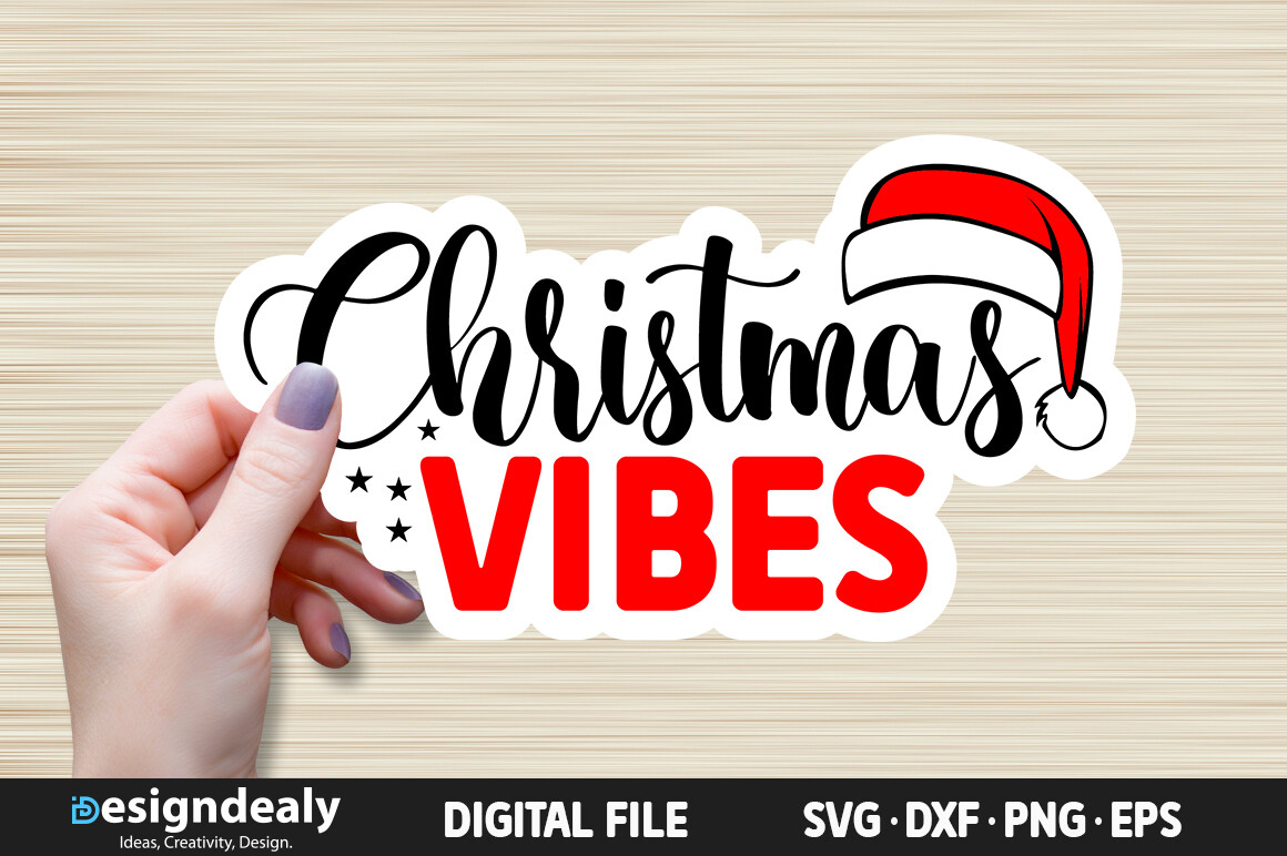 FREE Christmas Vibes SVG