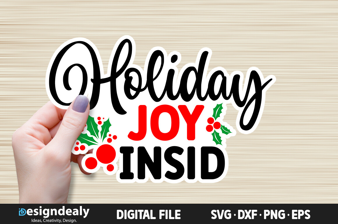 FREE Holiday Joy Inside SVG