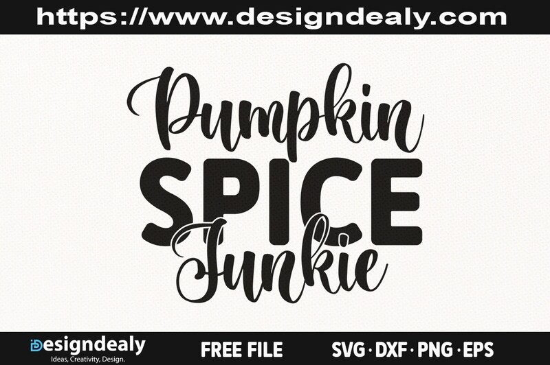 Pumpkin Spice Junkie SVG