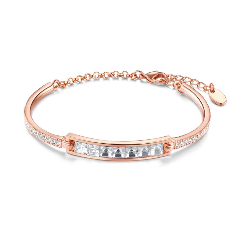 TTGS Bracelet - Austrian Crystals and18k Rose Gold