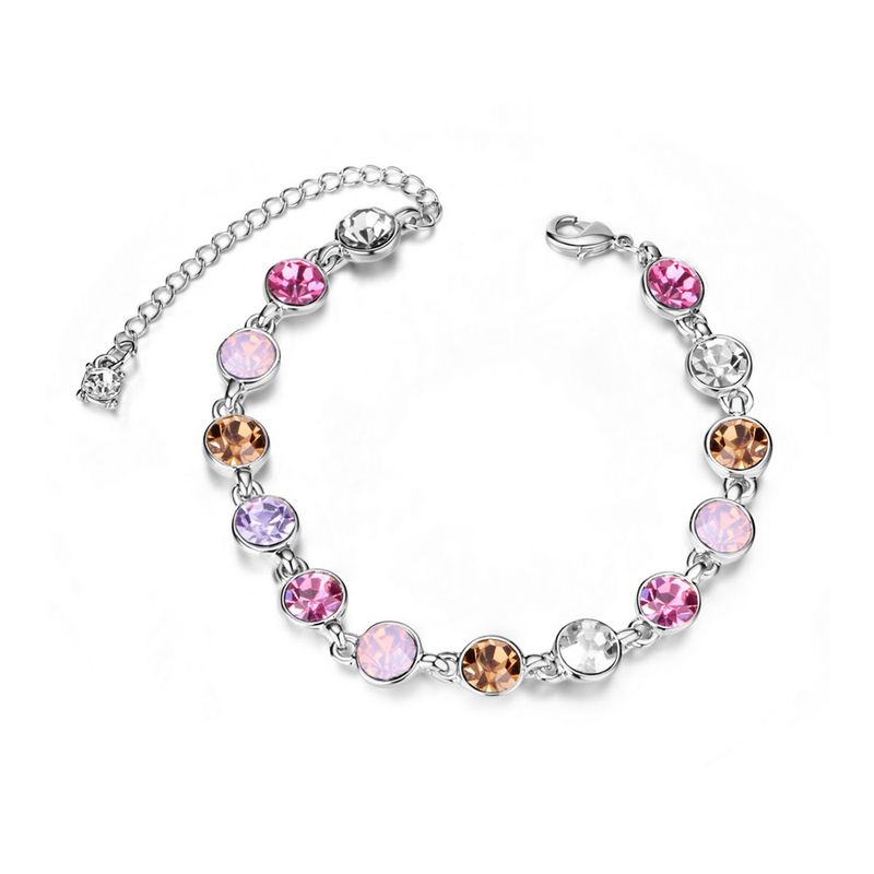 TTGS Bracelet With Austrian Crystals In Rose