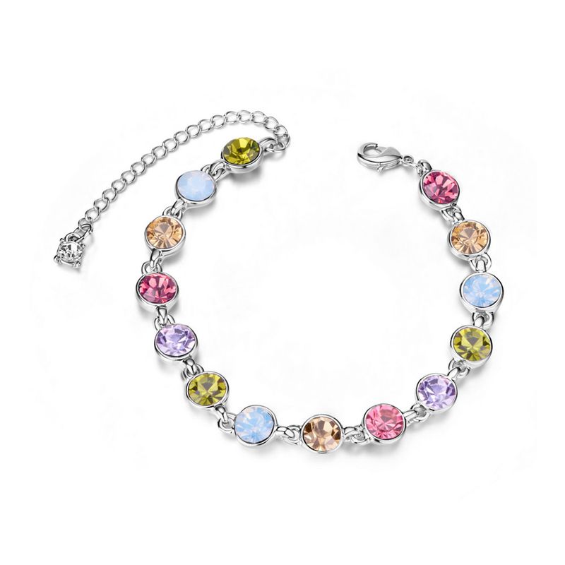 TTGS Bracelet With Austrian Crystals In Multi Colours