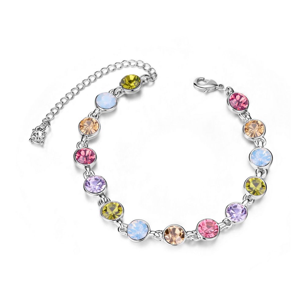 TTGS Bracelet With Austrian Crystals In Multi Colours