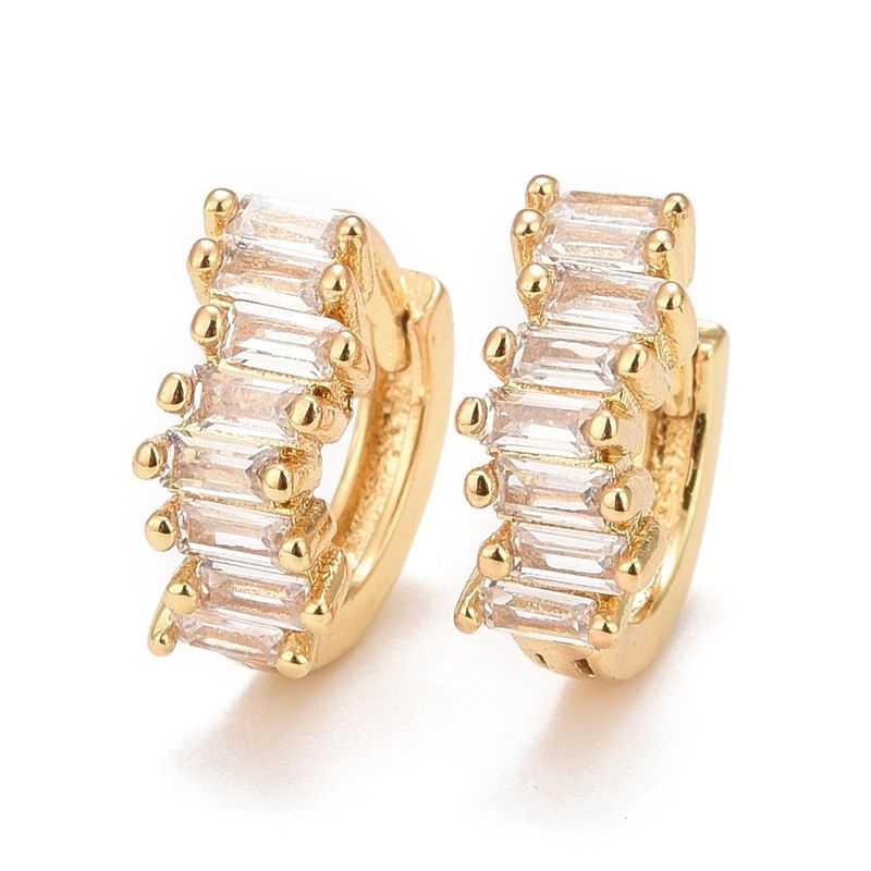 TTGS Earrings in Crystal AAA Cubic Zirconia With 18k Gold Plate