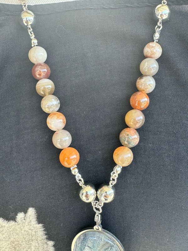 Botswana Agate Connector Set