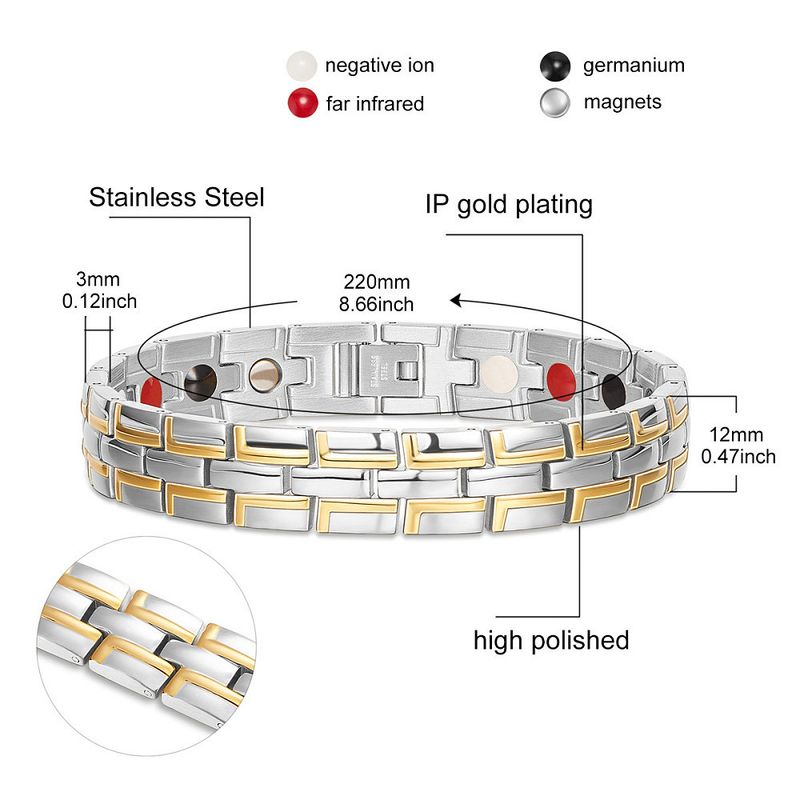 TTGS Watchband Bracelet In Silver And Gold