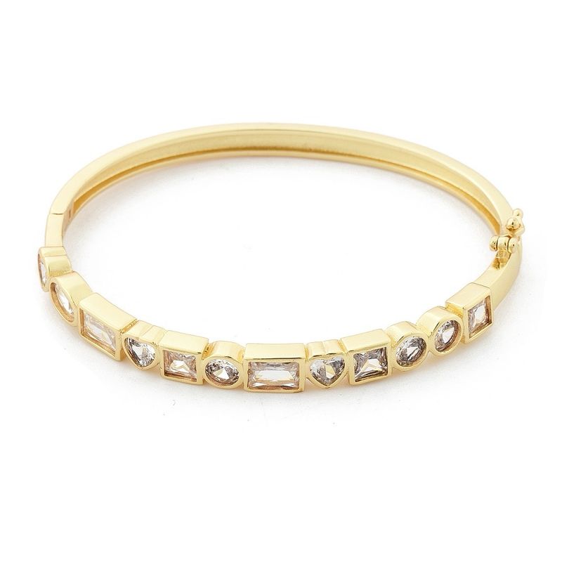 TTGS Bangle With 18k Gold And Cubic Zirconia