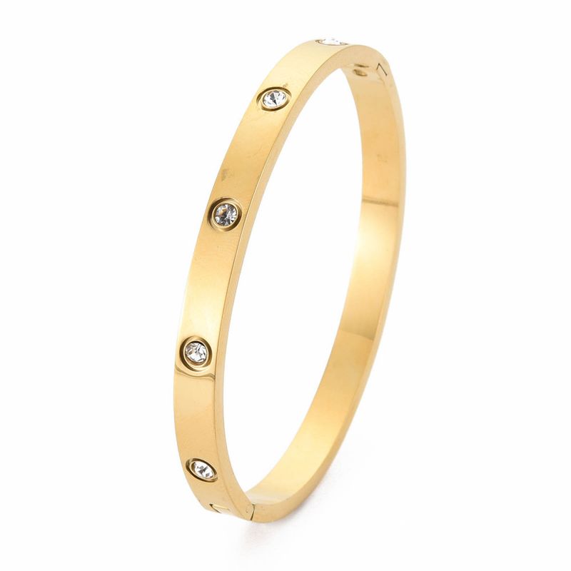 TTGS Bangle In Stainless Steel/18k Gold