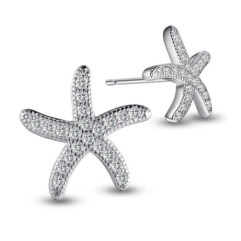 TTGS Earrings In 925 Sterling Silver Starfish
