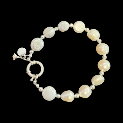 TTGS Bracelet In Pearls and Sterling Silver