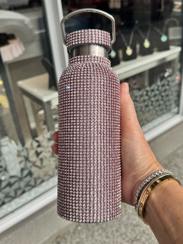 Bling Water Bottle Rose Gold