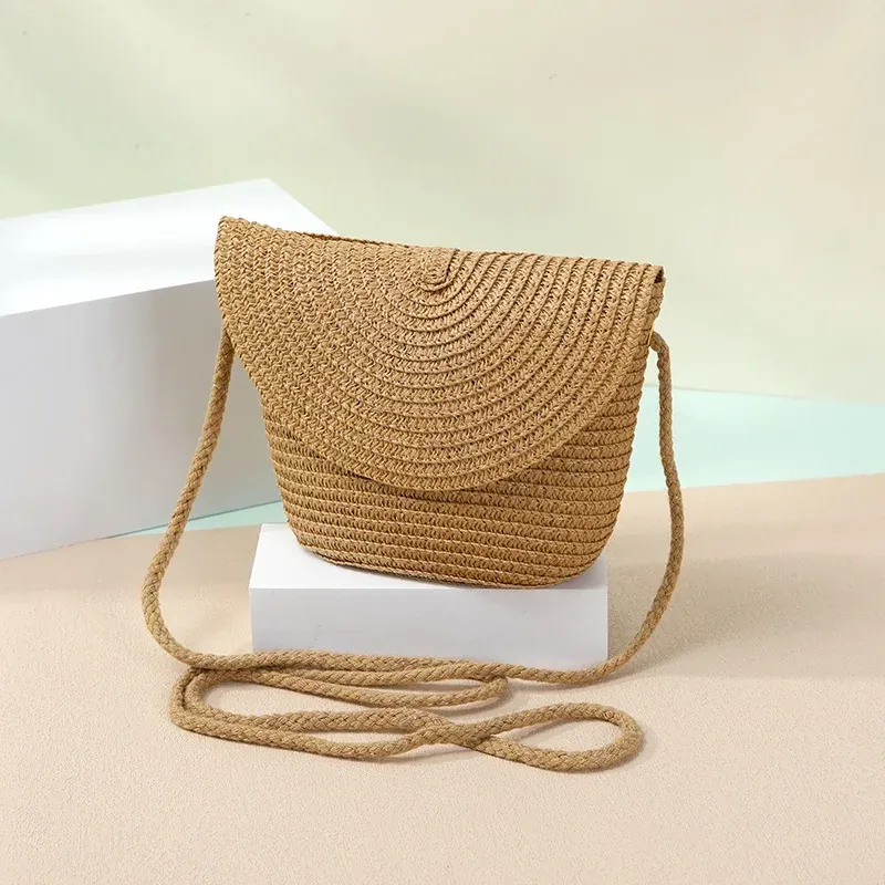 Cutesy Straw Flap Khaki