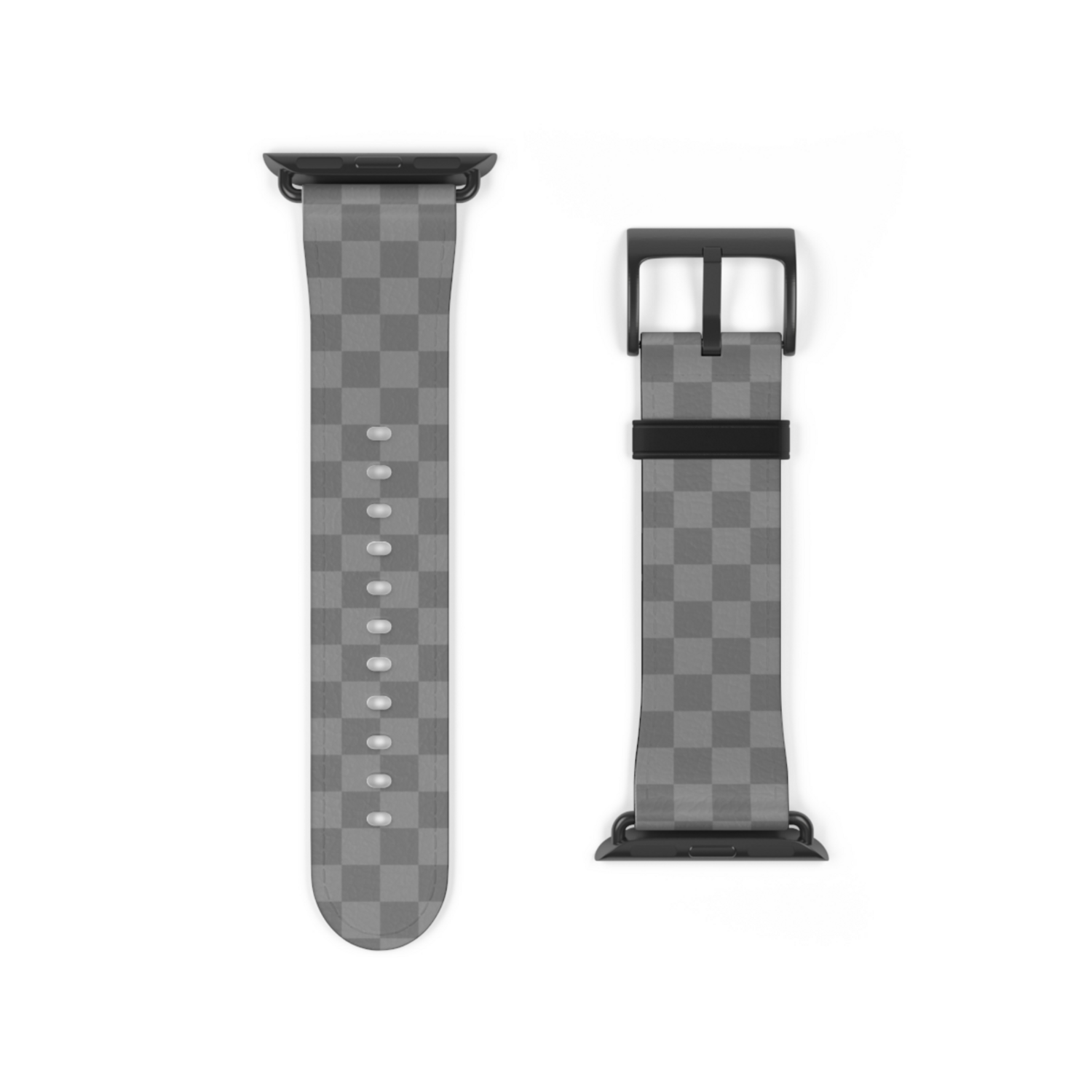 Gray Checkerboard Apple Watch Band