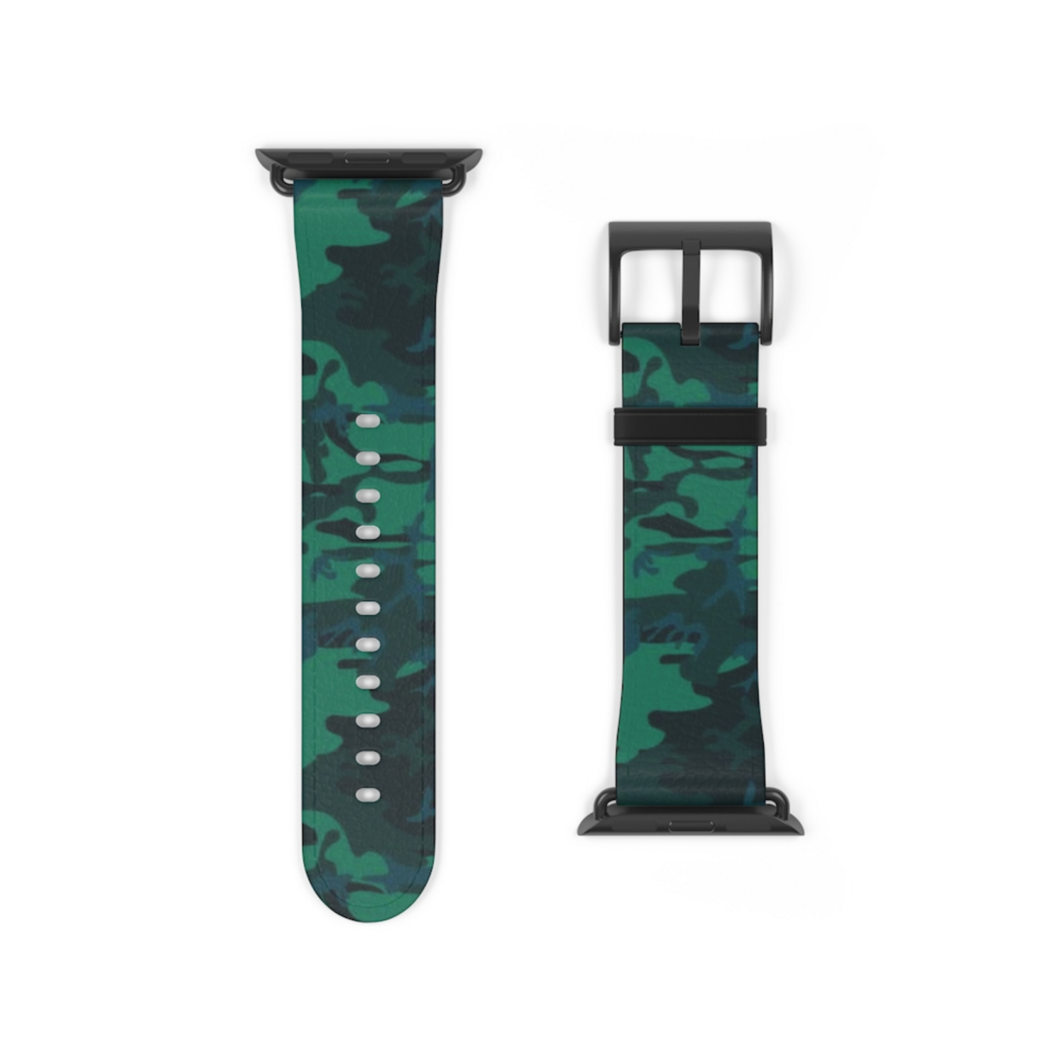 Green and Blue Camo Apple Watch Band