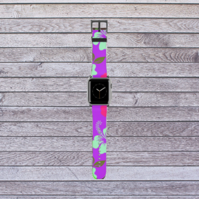 Tropical Purple Apple Watch Band