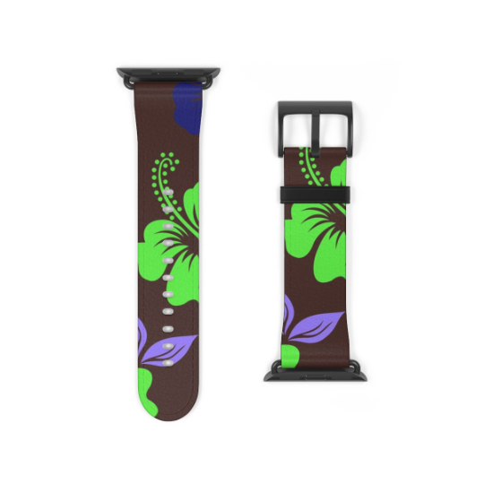 Tropical Brown Apple Watch Band