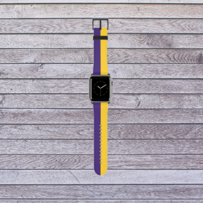 Purple and Gold Apple Watch Band