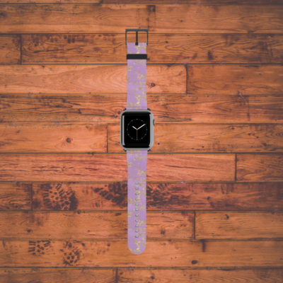 Lavender and Gold Apple Watch Band
