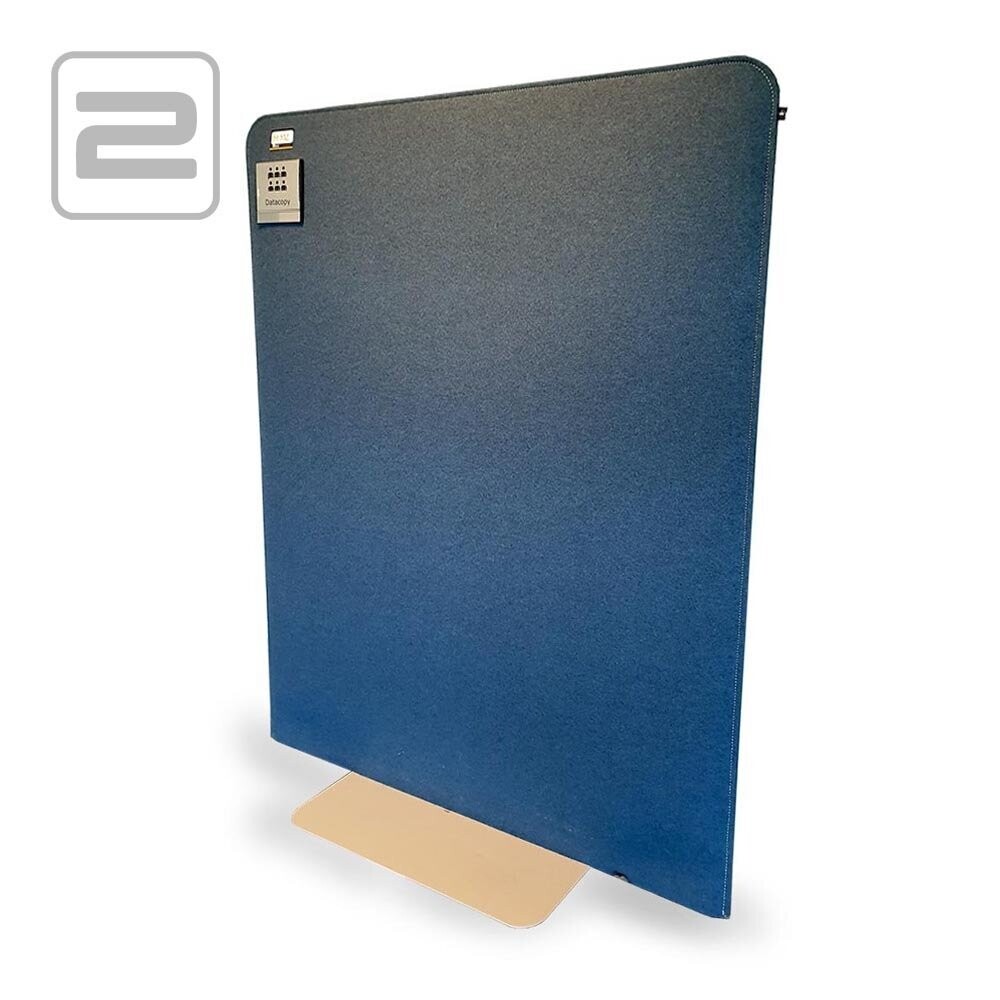 BUZZISPACE Buzzifree Akoestische Scheidingswand H180xD140 - Blauw Buzzifelt