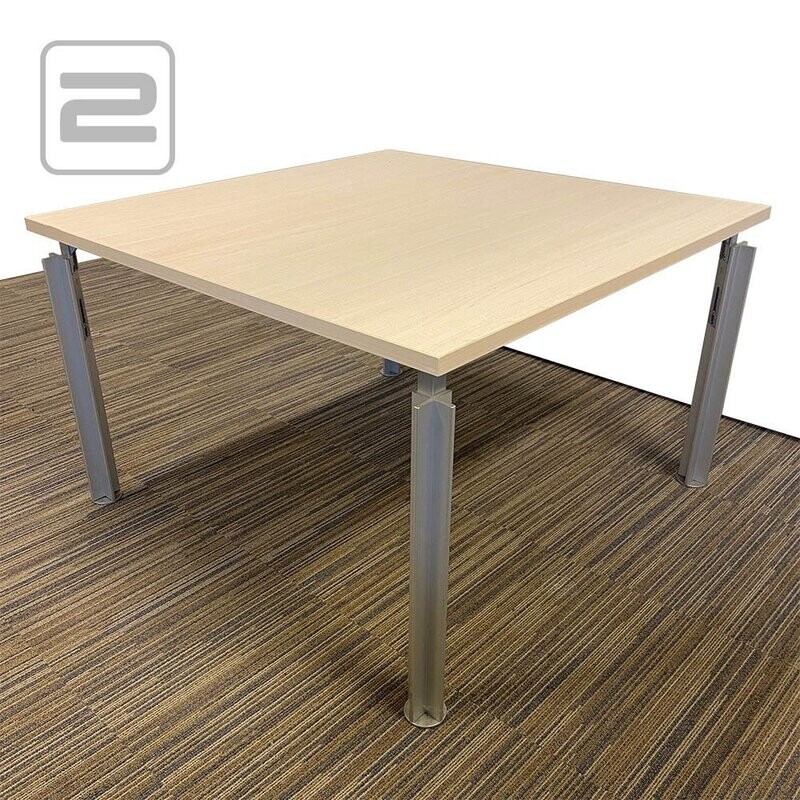 BULO H2O Serie 1 2p Workbench B120xD120xH68-76 - Esdoorn Hout / Alu