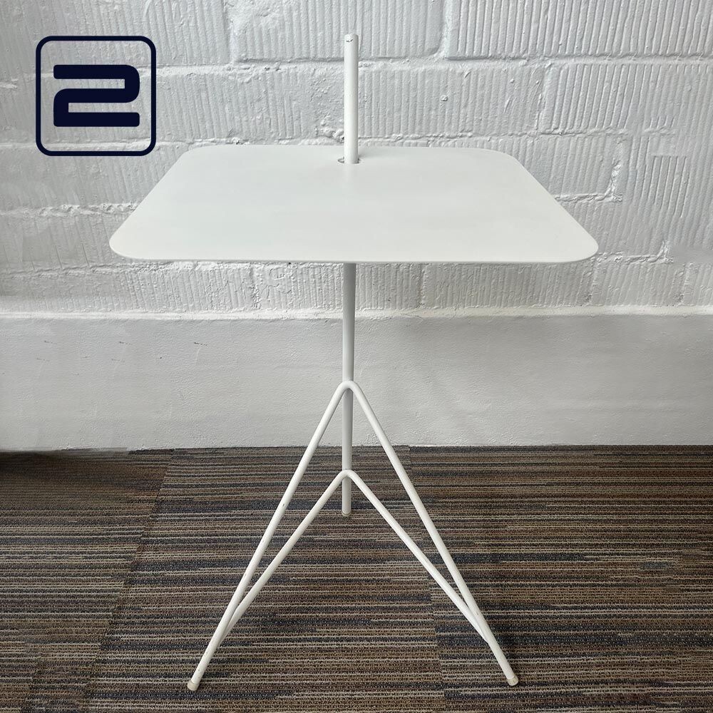 LANDE Leaf Bijzettafel Laptoptafeltje - wit