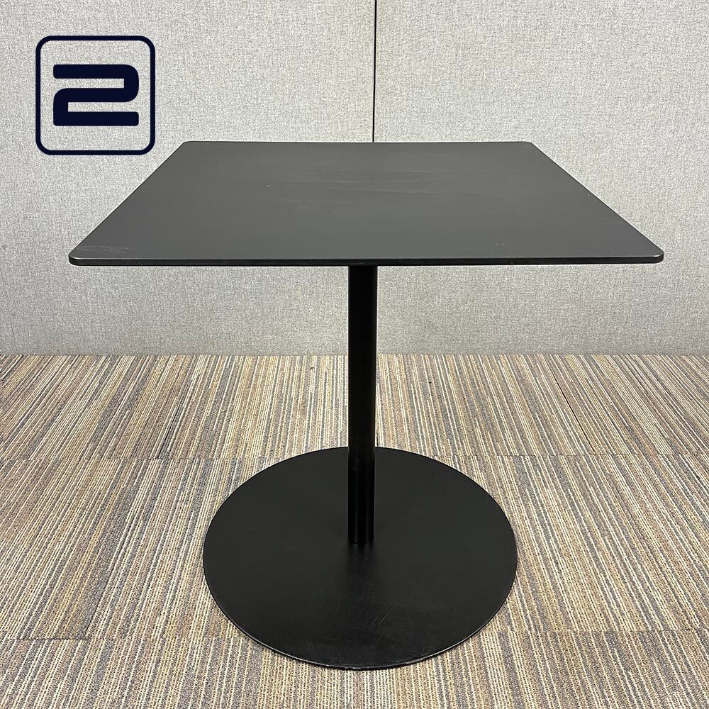LAPALMA Brio Tafel Vierkant B70xD70xH72 - Zwart / zwart metaal