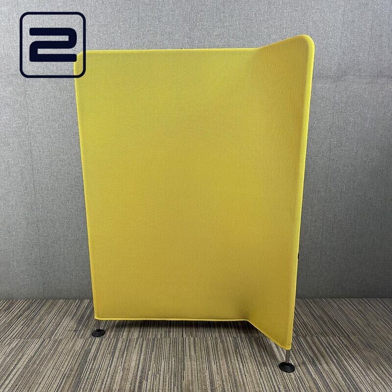 VITRA Ad Hoc Akoestische Scheidingswand Rechtse Hoek H160xB115 - Mosterdgroen Mesh