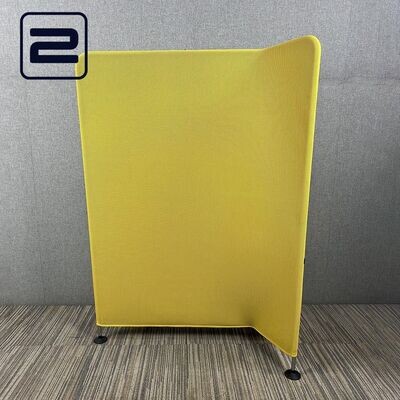VITRA Ad Hoc Akoestische Scheidingswand Rechtse Hoek H160xB115 - Mosterdgroen Mesh