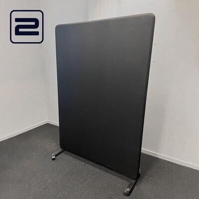 NN Akoestische Scheidingswand Verrijdbaar H167xB120xD6 - Zwart Stof