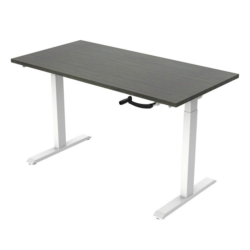 Bureauframe Zit-Sta - Manueel Verstelbaar met slinger H68-116cm max 70kg (bureaublad optioneel)
