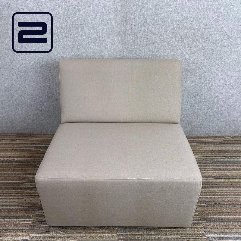 AHREND Zetel Zitbank 1-zit B83xD83xH73 - Grijs Stof