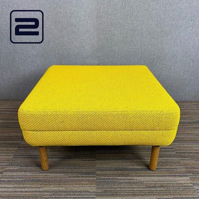 AHREND Charge Collection Hocker B75xD75xH43 - Mosterd Stof