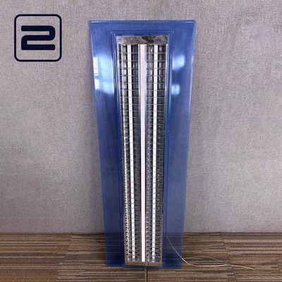AHREND Verlichtingsarmatuur B130xD45xH10 - Transparant / Blauw Kunststof