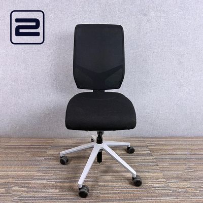 GIROFLEX G68 Bureaustoel - Zwart Stof / Grijs alu Voetkr mt wielen
