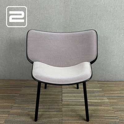 HAY Dapper Lounge Chair - Lavendel Stof / Zwart metaal