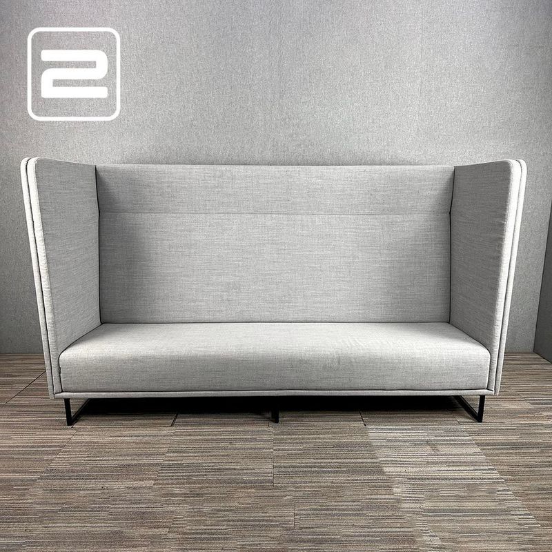 LANDE 1st Class Zitbank 3-zit Akoestisch B230xD76xH135 - Licht grijs Stof