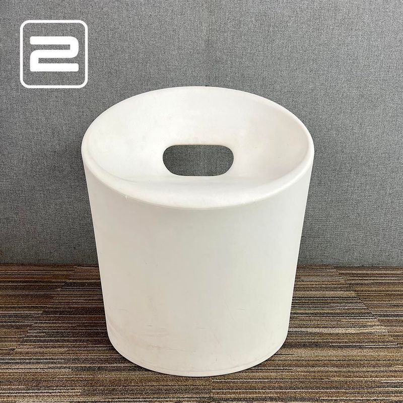FRIGHETTO Pouf pot chair Kruk - Wit Kunststof