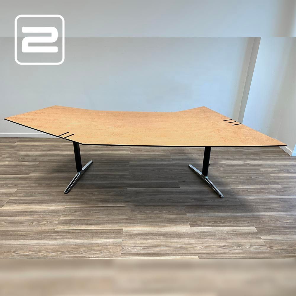 AHREND MEHES FRISO KRAMER Directiebureau B260xD100xH73 - Hout HPL / Chrome T-poot