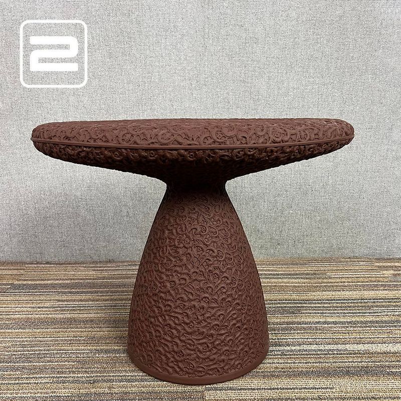 MOROSO Shitake Stool Kruk - Bruin Kunststof / Centrale Poot