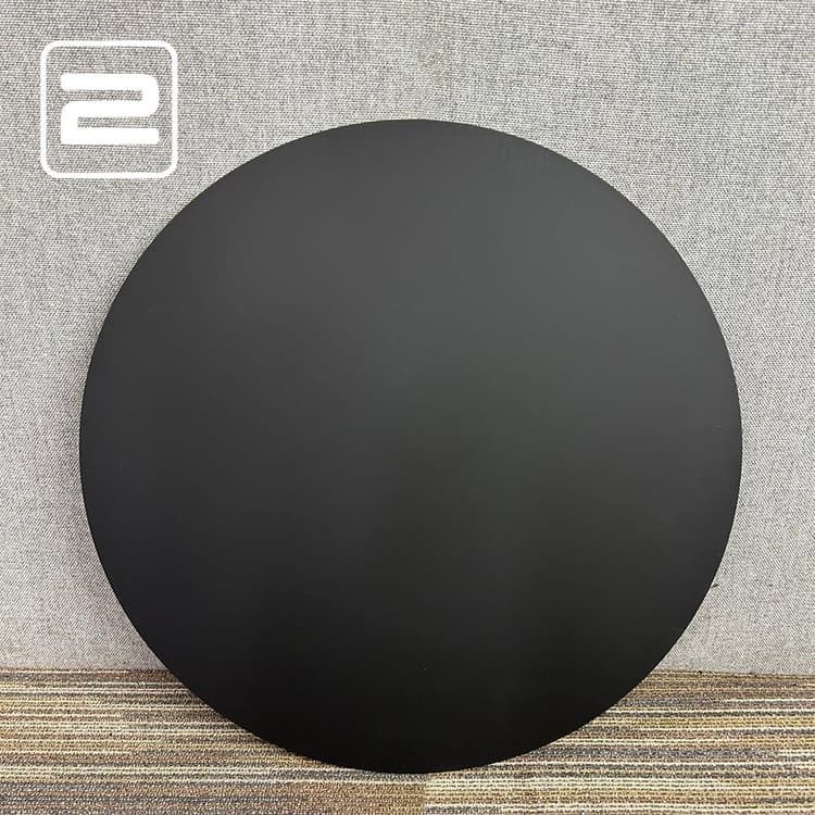 NN Tafelblad (2de hands) rond B60xD60xH1 - Mat Zwart Trespa