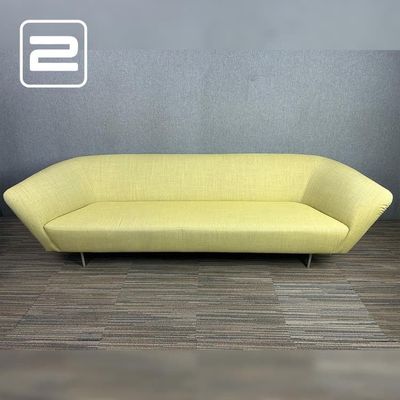 ARPER Loop Zitbank 3-zit B240xD75xH69 - Geel Stof / Inox