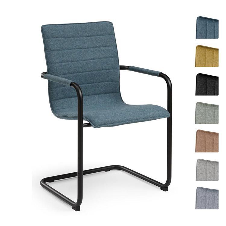 Design Stoel - Wol / Zwart of Wit Cantilever