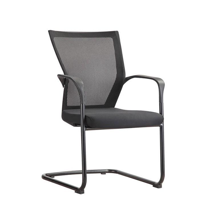 604 Vergaderstoel - Zwart Mesh / Zwart Cantilever