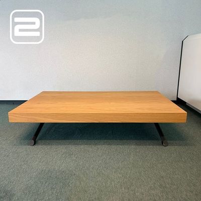 NN Salontafel B120xD80xH26 - Natuur Eik Eik / Zwart metaal T-poot
