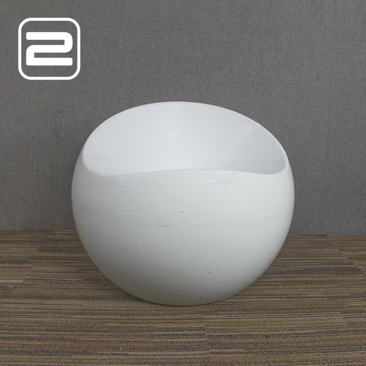 DUPONT Finn Stone Bezoekersstoel - Wit Kunststof / Wit Bol