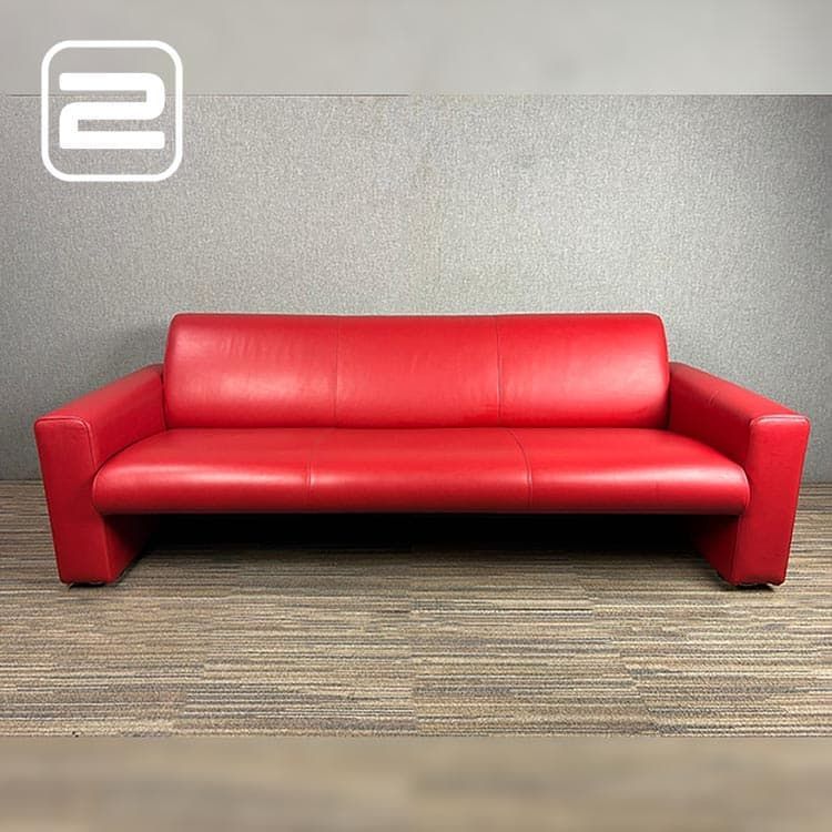 ARTIFORT 691 Collectie Lounge Zetel - Rood Leder
