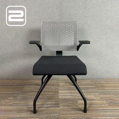 AHREND CENTENNIAL Vergaderstoel - Zwart / Grijs Stof / Zwart Metaal