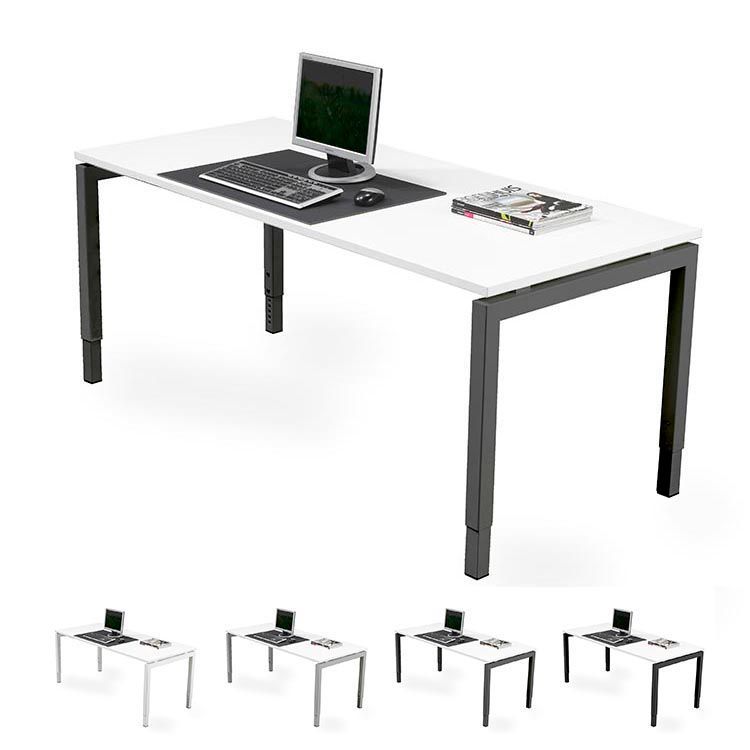Bureau B120xD80xH62-85 - Melamine / Metaal U-Poot